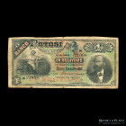 Bolivia. Banco Potosi. 1 Boliviano 1887. Pick S221