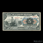Bolivia. Banco de la Nacion. 5 Bolivianos 1911 MM. Pick 105a
