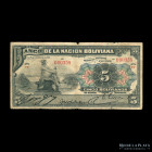 Bolivia. Banco de la Nacion. 5 Bolivianos 1911 TT. Pick 105b
