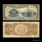 Bolivia. Banco Central. 10 Bolivianos ND1929 G. Resello. Pick 114a