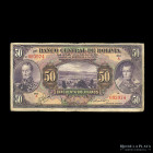 Bolivia. Banco Central. 50 Bolivianos 1928 A. Pick 124a
