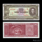 Bolivia. Banco Central. 20 Bolivianos 1945 serie B1. Pick 140r