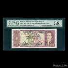 Bolivia. Banco Central. Error 20 Pesos Bolivianos 1962 firmas invertidas