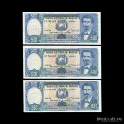 Bolivia. Banco Central. 3 x 500 Pesos Bolivianos 1981. Pick 166a
