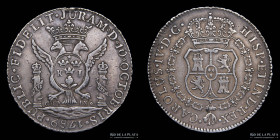 Lima. Carlos IV. 4 Reales 1789. Medalla de Proclama