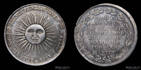 Peru. 1821. Proclamacion de Independencia. San Martin
