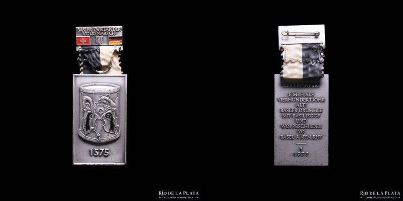 Alemania-Swiss. 1976. 400 years of traditional basel Drumming 1575-1577. Engrave...