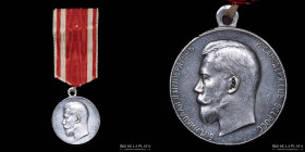 Rusia. Nicholas II 1894-1917. AR Medal Award for zeal. Diakov 1138.3