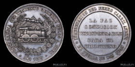 Argentina. Ferroviarias. 1885. FFCC Andino. San Juan. Plata