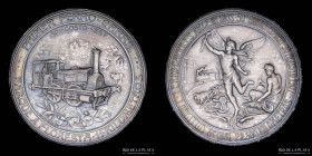 Argentina. Ferroviarias. 1907. FFCC Argentinos 50 Aniversario. Plata