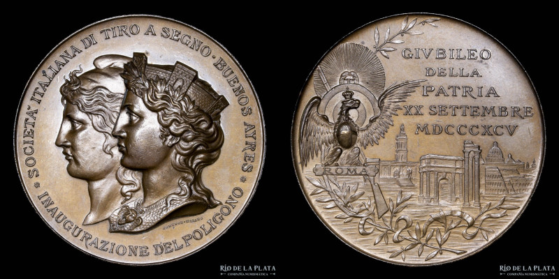Argentina. Tiro. 1895. Inauguración del Polígono. Societa Italiana di Tito a Seg...
