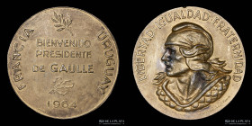 Uruguay. 1964. Visita del Presidente de Francia. Charles De Gaulle. Plata