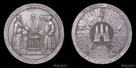 Alemania (Hamburg) 1828. Civic Constitution silver medal