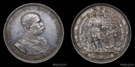Austria. Silver medal 1893. 300° Opava Shooting Company