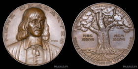 Francia. 1937. Rene Descartes Medal by P. Turin.