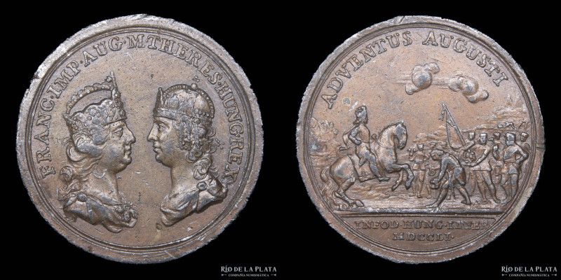 Hungría. 1751. Maria Theresa. Adventus Augusti. CU; 29mm; 8.57g. (VF)
Estimate:...
