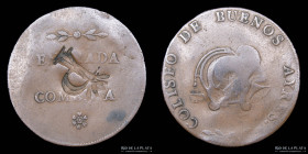 Argentina. Ficha. 1828. Coliseo de Buenos Aires. Variedad Platea