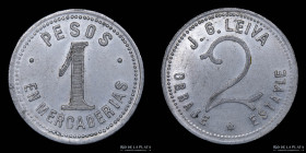 Argentina. Ficha. Forestal. 1 Peso en Mercaderias. Obraje Estayle. J. G. Leiva