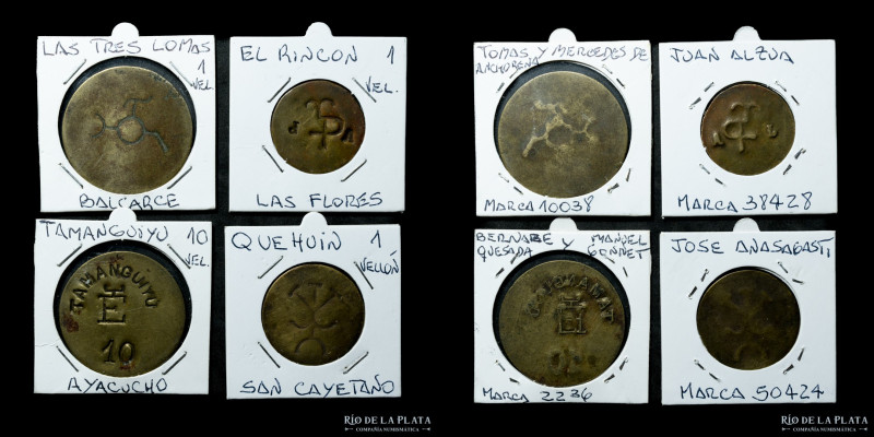 Argentina. Ficha. Esquila. Lote x4 Latas clasificadas. Interesante grupo
Estima...