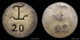 Argentina. Ficha. Esquila. Valor 20. Estancia San Manuel. Chascomus