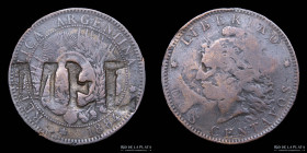 Argentina. Ficha Estancia La Rica. s/2 ctvs 1884. Chivilcoy