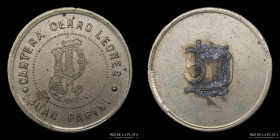 Argentina. Ficha. Cantera. Valor 50. Cerro Leones. Juan Papini