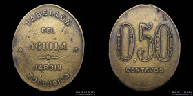 Argentina. Ficha. Valor 0.50. Buenos Aires. Jardin Zoologico. Pabellon del Aguila