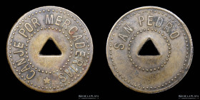 Argentina. Ficha. Establecimiento San Pedro. Canje por mercaderias.