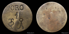 Argentina. Ficha. Valor 1. Las Flores. Toro