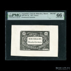 Corrientes. Casa de Moneda y Banco. Prueba 2 Reales 1861. Bauman plate