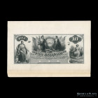 Entre Rios. Banco Entre-Riano. Pruebas 10 Pesos M. Boliviana 1870. Bauman plate