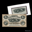 Entre Rios. Banco Benites e Hijo. Prueba 1 Peso M. Boliviana 1867 Front