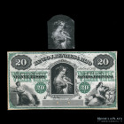 Entre Rios. Banco Benites e Hijo. Prueba 20 Pesos M. Boliviana 1867 Front