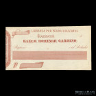 Entre Rios. Banco Domingo Garbino. Libranza por Pesos Bolivianos