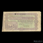 Entre Rios. Banco Parana. 5 Pesos M. Boliviana 1868. Pick S1817