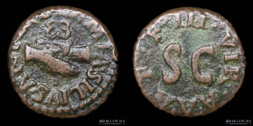 Augustus. Lamia, Silius and Annius 9BC. AE Quadrans