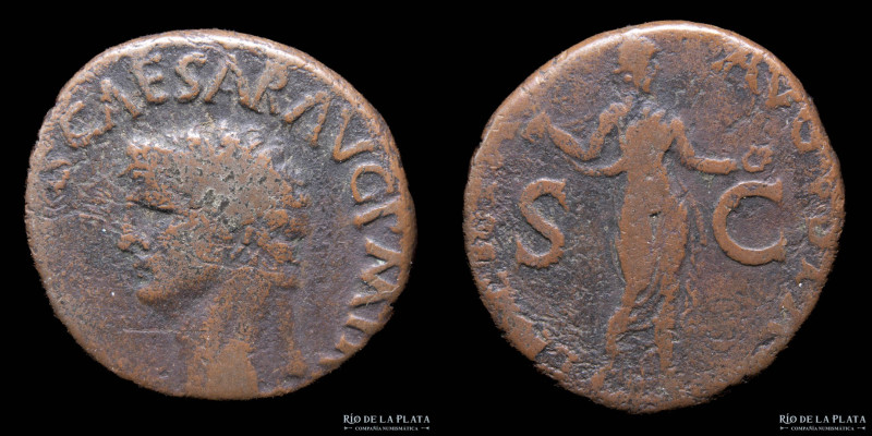 Claudius (41-54AD) AE As. Rome mint (Struck 41-50AD) 25mm; 12.3g. A: TI CLAVDIVS...