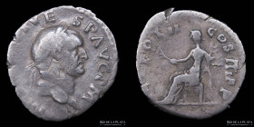Vespasian (69-79AD) AR Denarius. RIC 41