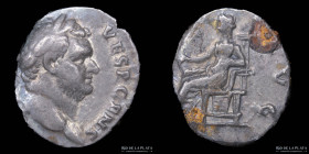 Titus Caesar (69-79AD) AR Denarius. RIC 518