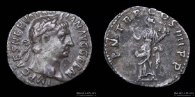 Trajan (98-117AD) AR Denarius. RIC 56