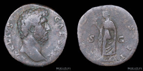 Aelius Caesar (136-138AD) AE Sestertius. RIC 1055