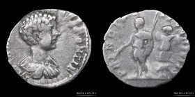 Geta as Caesar (198-209AD) AR Denarius. RIC 16b