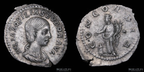 Aquilia Severa (220-222AD) AR Denarius. RIC 226