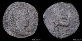 Philip I the Arab (244-249AD) AE Sestertius. RIC 160a