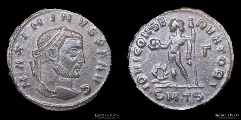 Maximinus II Daia (309-313AD) AE Follis. Thessalonica mint 3rd office (312AD) 23...