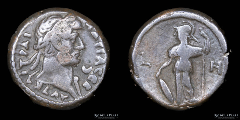 Alexandria. Egypt. Hadrian (117-138AD) BI Tetradrachm. Alexandria mint, year 8 (...