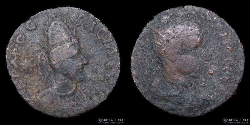 Edessa, Mesopotamia. Gordian III with Abgar X Phraates (242-244AD) AE24; 24.5 mm...