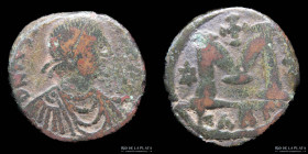 Justinian I (527-565AD) AE Follis, Carthage. SB 257