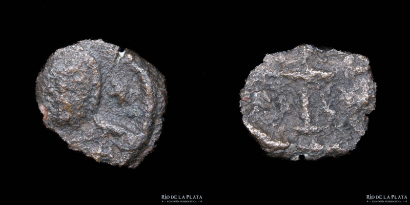 Byzantine. Justinian I (527-565AD) AE Nummus. Carthage mint (552-565AD) AE; 9.0m...