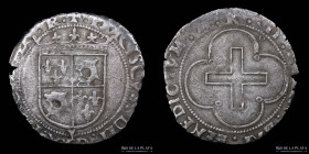 France. Francois I (1515-1547) BI Douzain a la croisette du Dauphine